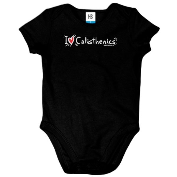 Body Infantil - I Love Calisthenics - Preto