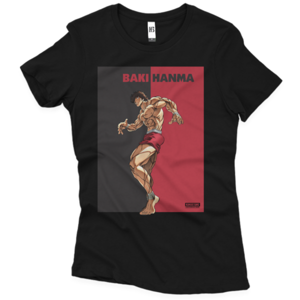 Camiseta Feminina - Baki Hanma B&R - Preto