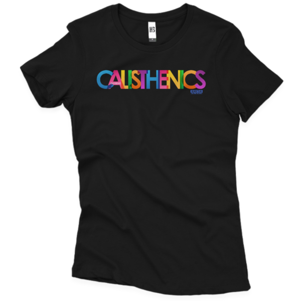 Camiseta Feminina - Calisthenics Colorful - Preto