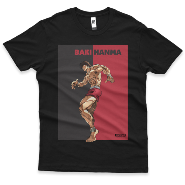 Camiseta Infantil - Baki Hanma B&R - Preto