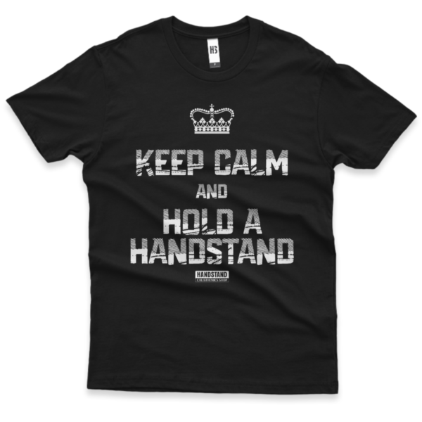 Camiseta Infantil - Keep Calm Handstand - Preto